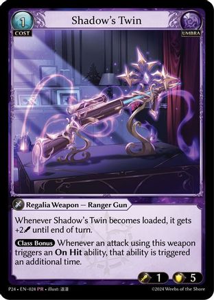 Shadow's Twin (024) [Promotional Cards] Foil Grand Archive Single Weebs of the Shore