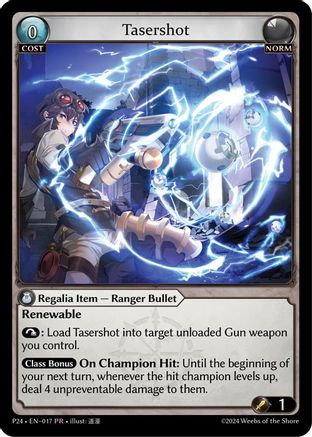 Tasershot (017) [Promotional Cards] Foil Grand Archive Single Weebs of the Shore