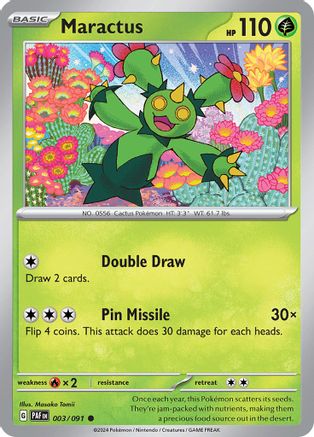 Maractus (3) [SV: Paldean Fates] Pokemon Single Pokémon
