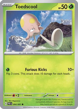 Toedscool - 004/091 [SV: Paldean Fates] Pokemon Single Pokémon