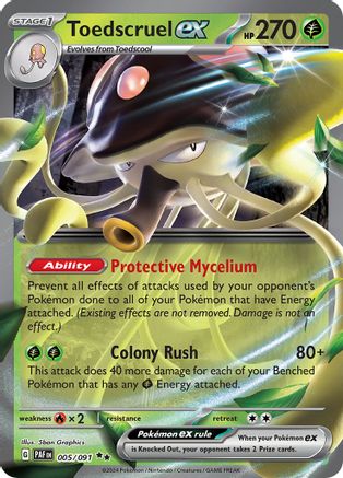 Toedscruel ex - 005/091 Holofoil [SV: Paldean Fates] Pokemon Single Pokémon
