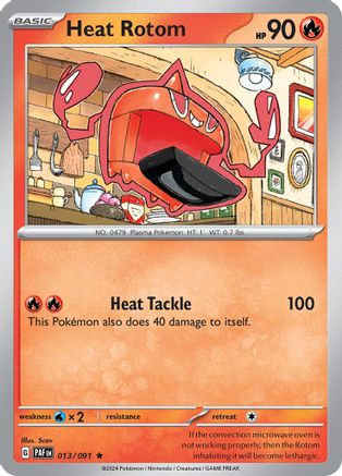 Heat Rotom (13) Holofoil [SV: Paldean Fates] Pokemon Single Pokémon