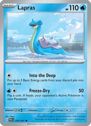 Lapras (16) [SV: Paldean Fates] Pokemon Single Pokémon
