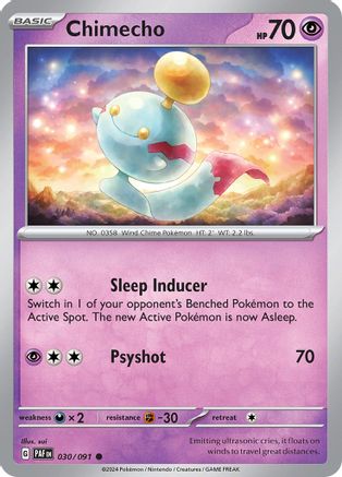 Chimecho (30) [SV: Paldean Fates] Pokemon Single Pokémon