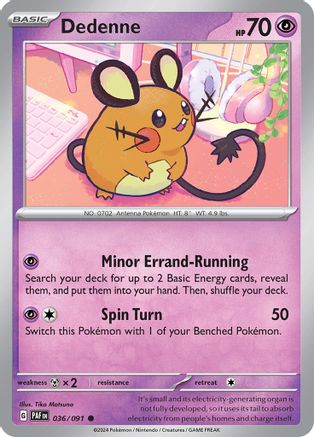 Dedenne (36) [SV: Paldean Fates] Pokemon Single Pokémon