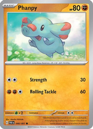 Phanpy (48) [SV: Paldean Fates] Pokemon Single Pokémon