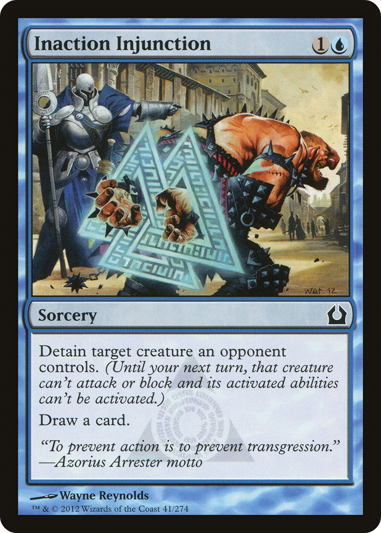 Inaction Injunction (RTR-041) [Return to Ravnica] MTG Single Wizards of the Coast