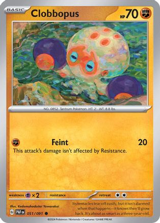 Clobbopus (51) Reverse Holofoil [SV: Paldean Fates] Pokemon Single Pokémon