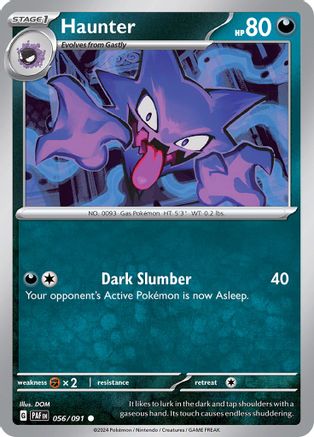 Haunter (56) Reverse Holofoil [SV: Paldean Fates] Pokemon Single Pokémon