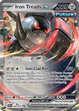 Iron Treads ex (66) Holofoil [SV: Paldean Fates] Pokemon Single Pokémon