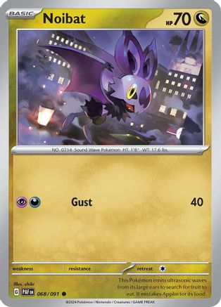 Noibat - 068/091 [SV: Paldean Fates] Pokemon Single Pokémon