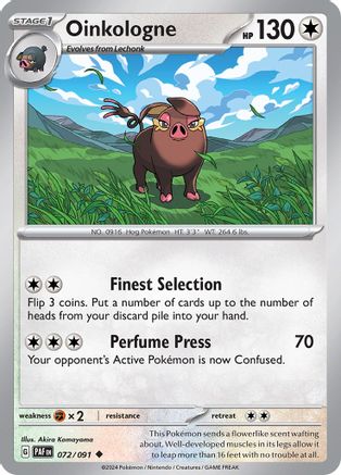 Oinkologne (72) [SV: Paldean Fates] Pokemon Single Pokémon