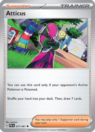 Atticus (77) [SV: Paldean Fates] Pokemon Single Pokémon