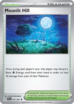Moonlit Hill (81) Reverse Holofoil [SV: Paldean Fates] Pokemon Single Pokémon