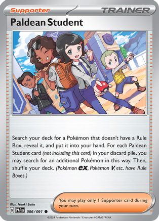 Paldean Student - 086/091 Reverse Holofoil [SV: Paldean Fates] Pokemon Single Pokémon