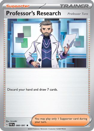 Professor's Research - 088/091 (88) Reverse Holofoil [SV Paldean Fates] Pokemon Single Pokémon