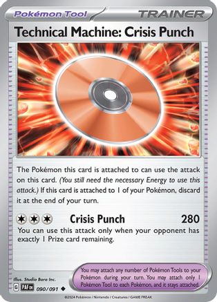 Technical Machine: Crisis Punch (90) [SV: Paldean Fates] Pokemon Single Pokémon