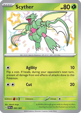 Scyther (95) Holofoil [SV: Paldean Fates] Pokemon Single Pokémon