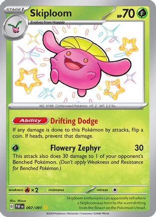Skiploom (97) Holofoil [SV: Paldean Fates] Pokemon Single Pokémon