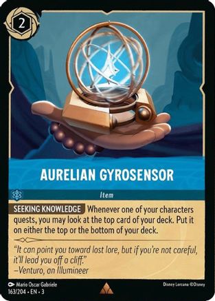 Aurelian Gyrosensor (163/204) [Into the Inklands] Cold Foil Lorcana Single Disney