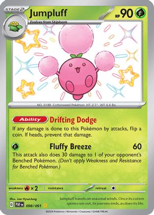 Jumpluff (98) Holofoil [SV: Paldean Fates] Pokemon Single Pokémon