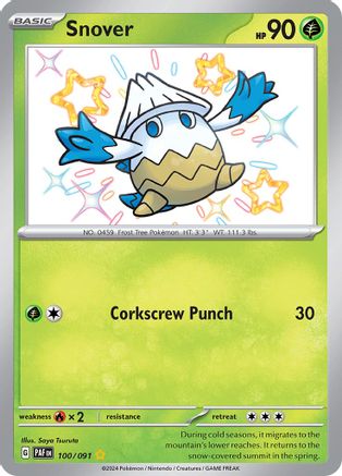 Snover (100) Holofoil [SV: Paldean Fates] Pokemon Single Pokémon