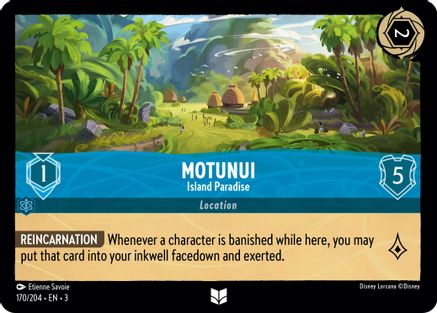 Motunui - Island Paradise (170/204) [Into the Inklands] Cold Foil Lorcana Single Disney