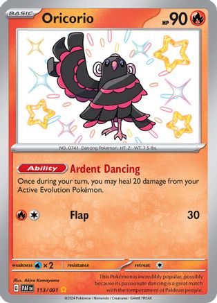 Oricorio (113) Holofoil [SV: Paldean Fates] Pokemon Single Pokémon