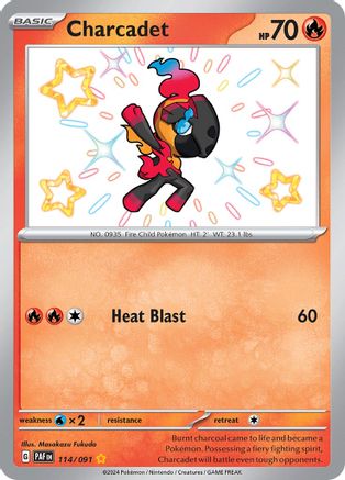 Charcadet - 114/091 Holofoil [SV: Paldean Fates] Pokemon Single Pokémon