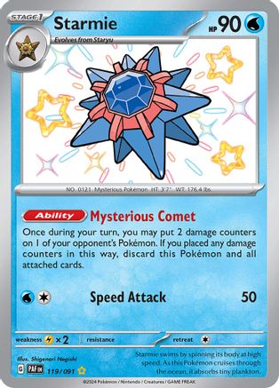 Starmie (119) Holofoil [SV: Paldean Fates] Pokemon Single Pokémon