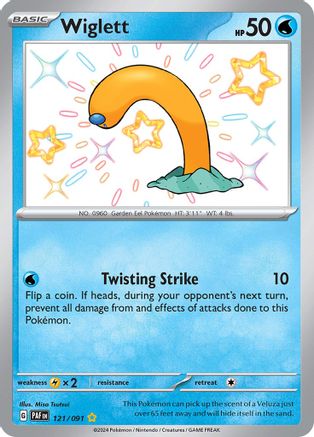 Wiglett - 121/091 Holofoil [SV: Paldean Fates] Pokemon Single Pokémon