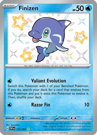 Finizen (123) Holofoil [SV: Paldean Fates] Pokemon Single Pokémon