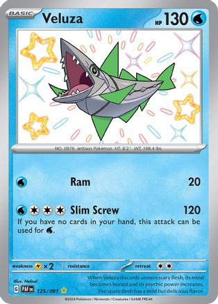 Veluza - 125/091 Holofoil [SV: Paldean Fates] Pokemon Single Pokémon