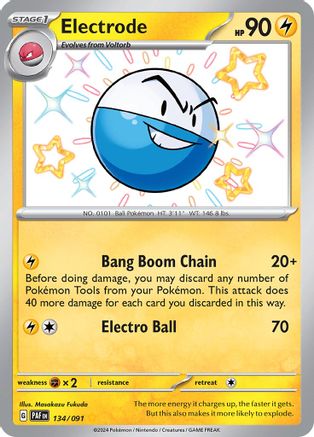 Electrode (134) Holofoil [SV: Paldean Fates] Pokemon Single Pokémon