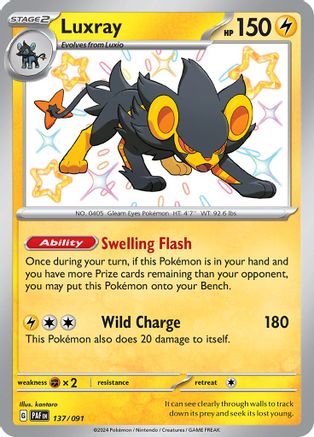 Luxray (137) Holofoil [SV: Paldean Fates] Pokemon Single Pokémon
