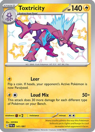 Toxtricity (141) Holofoil [SV: Paldean Fates] Pokemon Single Pokémon