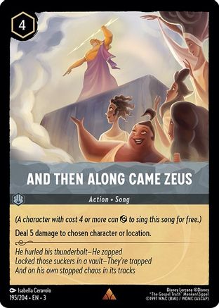 And Then Along Came Zeus (195/204) [Into the Inklands] Lorcana Single Disney
