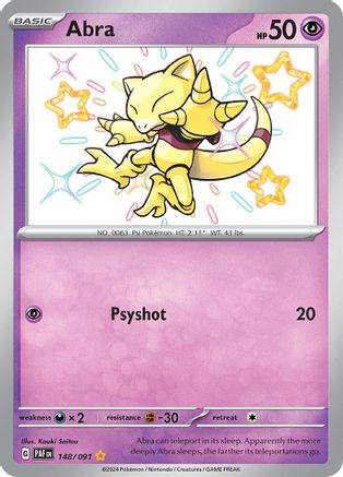 Abra (148) Holofoil [SV: Paldean Fates] Pokemon Single Pokémon