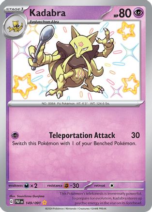 Kadabra (149) Holofoil [SV: Paldean Fates] Pokemon Single Pokémon