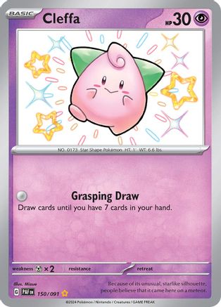 Cleffa (150) Holofoil [SV: Paldean Fates] Pokemon Single Pokémon