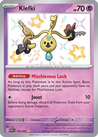 Klefki (159) Holofoil [SV: Paldean Fates] Pokemon Single Pokémon