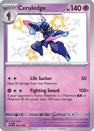 Ceruledge - 162/091 Holofoil [SV: Paldean Fates] Pokemon Single Pokémon