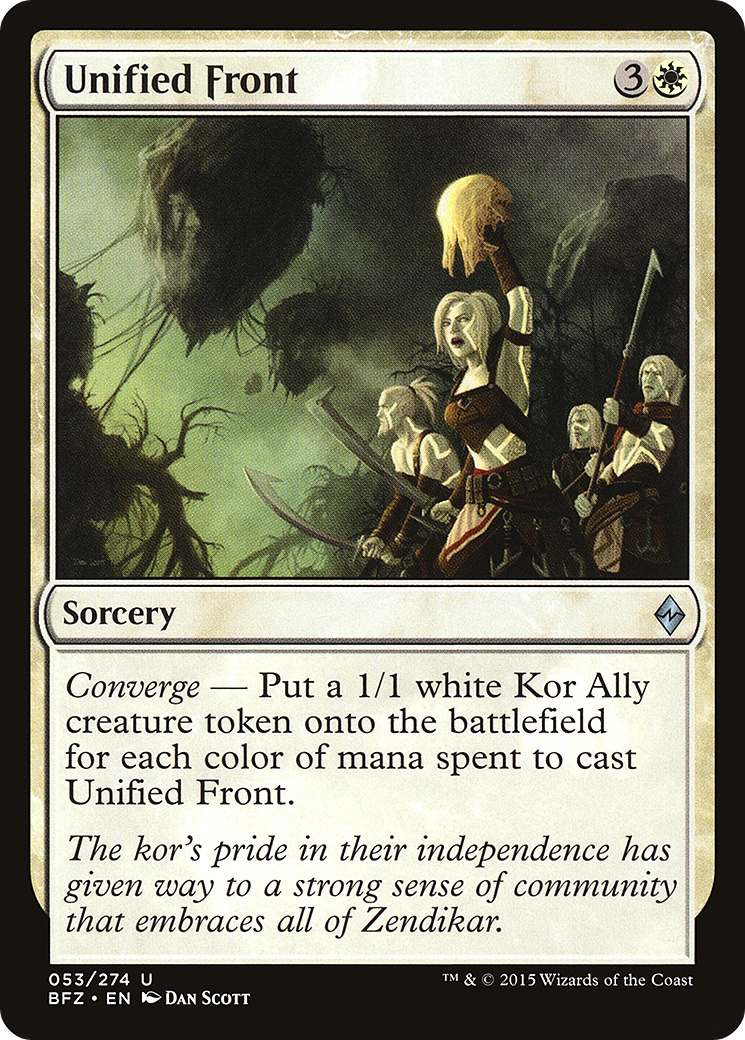 Unified Front (BFZ-053) [Battle for Zendikar] Foil MTG Single Wizards of the Coast