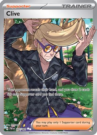 Clive - 227/091 Holofoil [SV: Paldean Fates] Pokemon Single Pokémon
