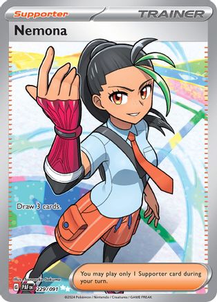 Nemona - 229/091 Holofoil [SV: Paldean Fates] Pokemon Single Pokémon