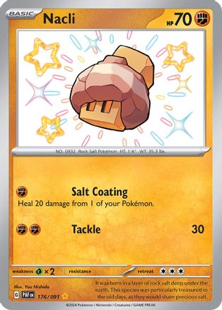 Nacli - 176/091 Holofoil [SV: Paldean Fates] Pokemon Single Pokémon