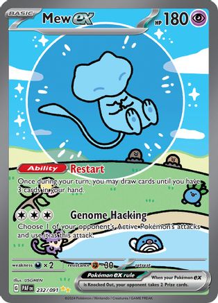 Mew ex - 232/091 Holofoil [SV: Paldean Fates] Pokemon Single Pokémon
