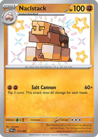 Naclstack (177) Holofoil [SV: Paldean Fates] Pokemon Single Pokémon