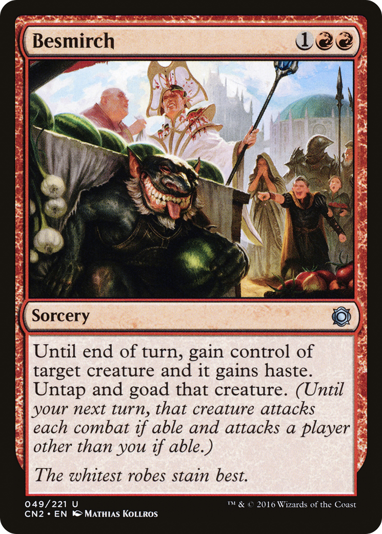 Besmirch (CN2-049) [Conspiracy: Take the Crown] Foil MTG Single Wizards of the Coast