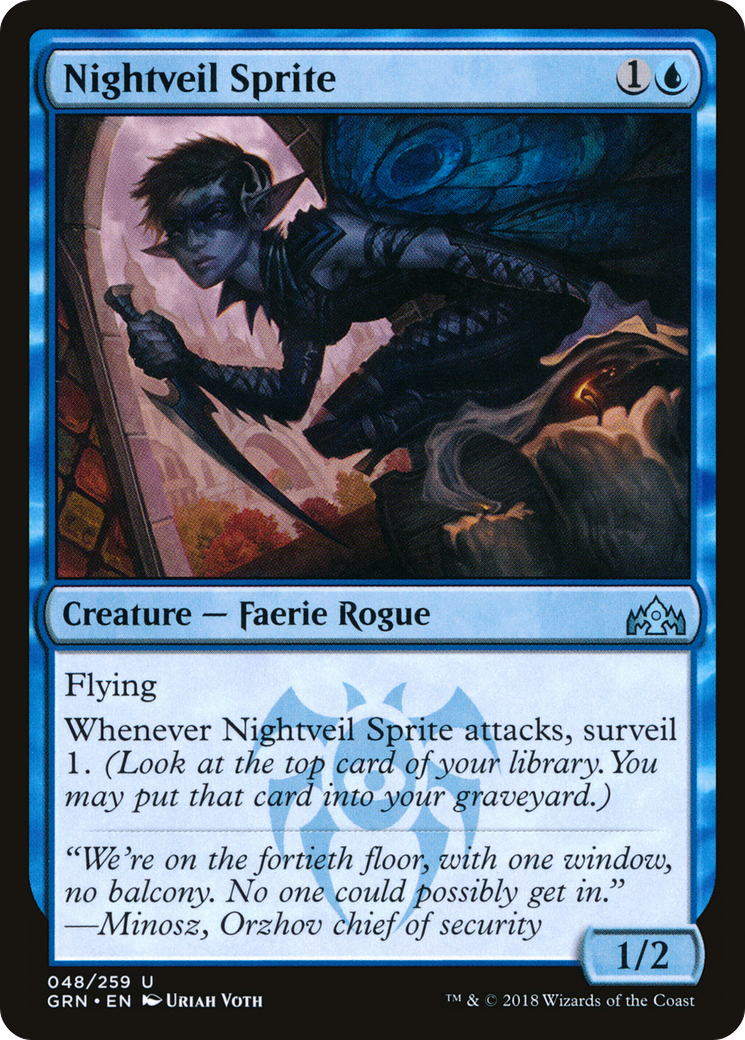 Nightveil Sprite (GRN-048) [Guilds of Ravnica] MTG Single Wizards of the Coast
